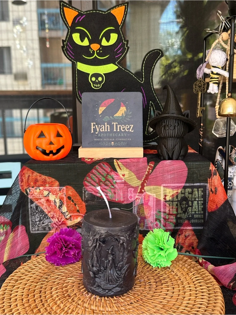 Black Witch in the Woods Pillar Candle